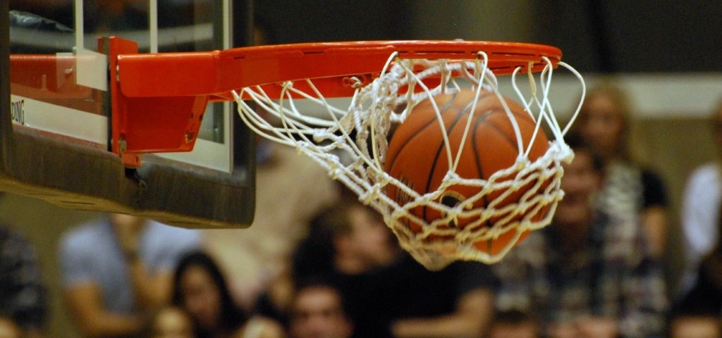 basketball in basket